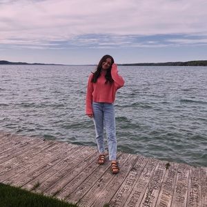 Hollister pink sweater